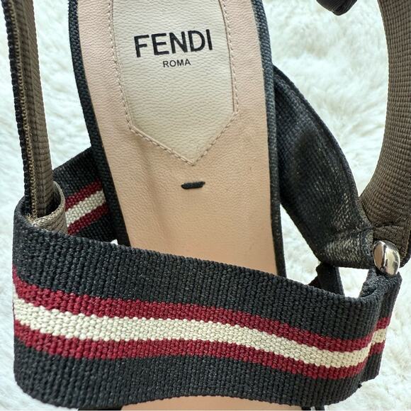 Fendi Colibri Mesh Slingback Pumps size 40 EU Authentic Retail 995$ - Picture 5 of 12